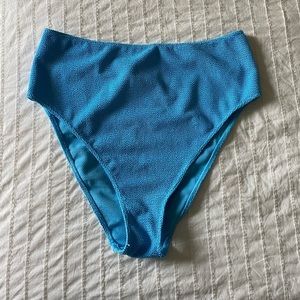WORN ONCE. ASOS crinkle high waist bikini bottom